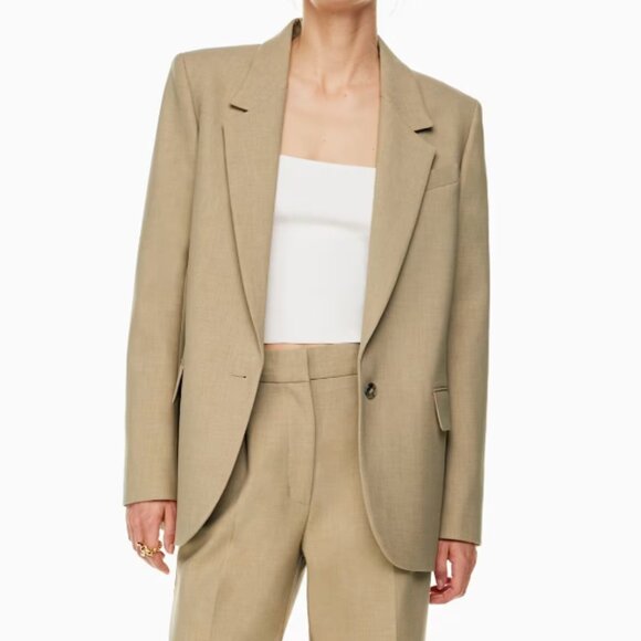 ARITZIA Wilfred 'Generation Blazer' in Heather Oat Beige (Linen Blend) - Picture 1 of 7